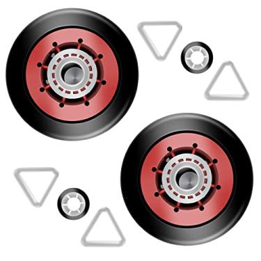 Imagem de W10314173 8536973 Rolo de tambor de secadora compatível com Whirlpool, Kenmore, Magic Chef, Roper, Substitua 8536974, W10314171, AP6019303, PS11752699, peça de substituição de rolo de suporte de tambor de secadora. Pacote com 2