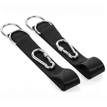 Imagem de Kit de pendurar, alças de balanço de árvores, alças de rede DIORES com conjunto de 2 alças para 2 suportes de 2100 libras com 2 ganchos de encaixe de trava seguros, perfeito para balanço de árvore e redes, fácil e rápido de instalar, 1,8 m