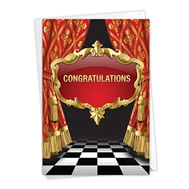 Imagem de NobleWorks - Take a Bow - Cartão de felicitações de parabéns com envelope C6933CGG