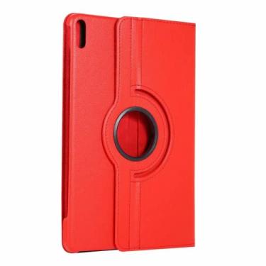 Imagem de CUTTIZ Elegante multifuncional suporte exclusivo para tablet compatível com Huawei Matepad Pro 10,8 polegadas Matepad 10,4 polegadas capa protetora de couro (vermelho, Matepad 10,4 polegadas)