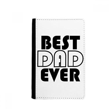 Imagem de Best Dad Ever Quote Porta-passaporte para o dia dos pais Notecase Burse carteira porta-cartão, Multicolor
