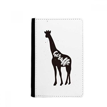 Imagem de Girafa preto e branco animal porta-passaporte Notecase Burse carteira capa cartão bolsa, Multicolor