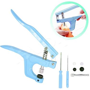 Imagem de Alicate De Pressão Para Pregar Botão 10 12 15 COLORIDO (AZUL)