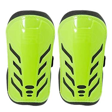 Imagem de Caneleira Com Elástico Futebol De Campo Kids Infantil (Neon)