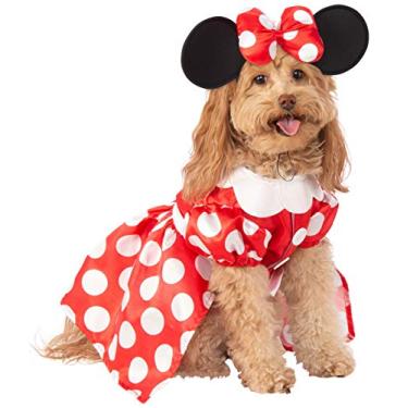Imagem de Rubie's Fantasia unissex adulto Disney: Mickey e Amigos para animais de estimação, artigos de festa Minnie Mouse, Minnie Mouse, circunferência do pescoço 12 17 costas 11 EUA