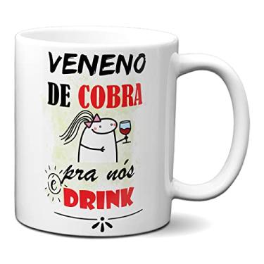 Imagem de Caneca Flork Engraçada Veneno De Cobra Pra Nós É Drink (Branca)