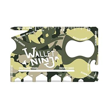 Imagem de Wallet Ninja Ferramenta de bolso multiuso tamanho cartão de crédito 18 em 1 (camuflagem)