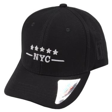 Imagem de Boné Infantil Aba Curva Classic Hats nyc Estrelas Preto