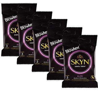 Imagem de Kit c/ 5 Pacotes Preservativo Skyn Elite c/ 3 Un Cada