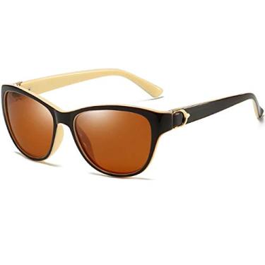 Imagem de Óculos de Sol Feminino Polarizadas Design Elegante Banned 1976 Moda Casual (C2)