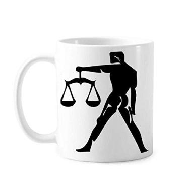 Imagem de Constellation Libra Signo do Zodíaco Caneca Cerâmica Café Porcelana Copo Mesa