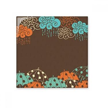 Imagem de Adesivo brilhante de azulejo de cerâmica com estampa de chuva de nuvens