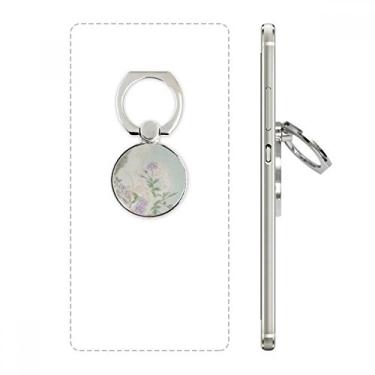 Imagem de Suporte de anel de telefone com pintura chinesa Purple Flower Beauty suporte ajustável