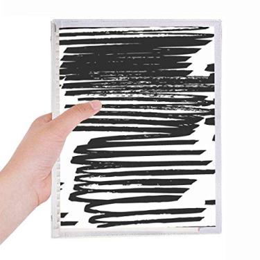 Imagem de Caderno de textura, linha irregular, pincel, folha solta, diário recarregável, artigos de papelaria