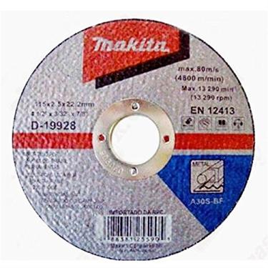 Imagem de Disco de Corte 115mm Para Metal - D-19928-10 - MAKITA - Disco de Corte 115mm Para Metal - D-19928-10 - MAKITA