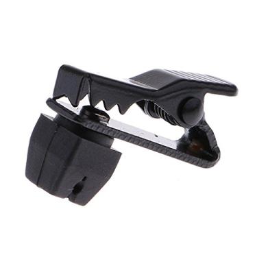 Imagem de Mini metal portátil de substituição microfone lapela clipe lapela lapela microfone peças 5 mm preto