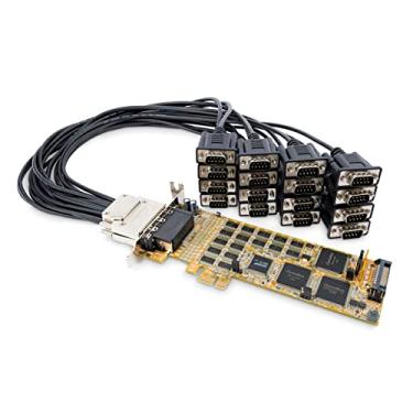 Imagem de StarTech.com Placa serial PCI Express - 16 portas DB9 RS232 - perfil baixo + completo - adaptador serial multiportas - placa serial PCIe (PEX16S550LP)