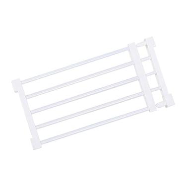 Imagem de Generic Portão de bebê expansível cachorro Protetor de portão Divisor de quarto Portátil Caminhada através de Portão de cachorro retrátil, 56 a 100cm x 36cm Branco