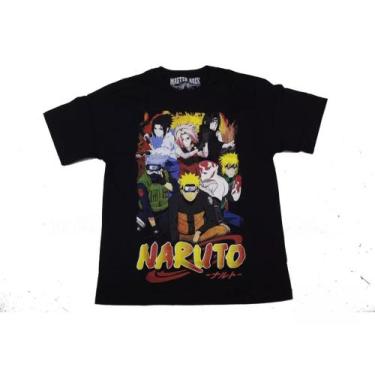 Imagem de Camiseta Naruto Blusa Adulto Unissex Anime Personagens Mr1276 Bm - Ani