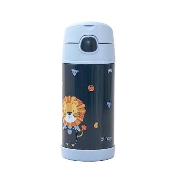 Imagem de Garrafa Térmica Infantil Dupla Camada Vácuo - Clingo - Luke Azul