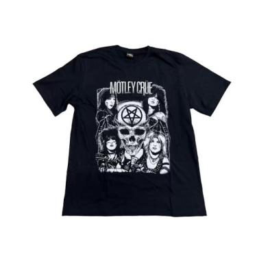Imagem de Camiseta Motley Crue Preta Banda De Rock Glam Metal Hcd614 Rch