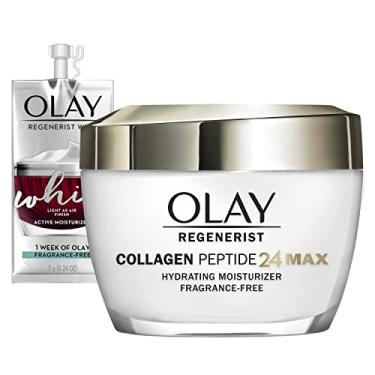 Imagem de Olay Regenerist Collagen Peptide 24 MAX Face Moisturizer, 1.7 oz + Whip Face Moisturizer Travel/Trial Size Gift Set