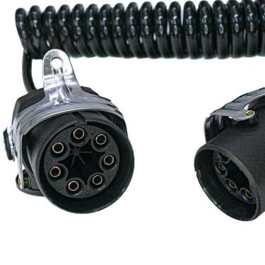 Imagem de Chicote Elétrico Cavalo Carreta com Freio Abs Rastreador 4,5mts Completo 7 Fios 2 Tomadas - Pradolux - IL7002