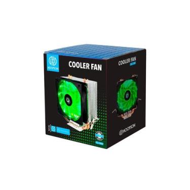 Imagem de Cooler P/ Processador Universal Cl-180 Verde Hoopson Intel E Amd