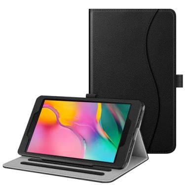 Imagem de Capa Fintie para Samsung Galaxy Tab A 8.0 2019 sem modelo de caneta S (SM-T290 Wi-Fi, SM-T295 LTE), [proteção de canto] Capa de suporte para visualização em vários ângulos com pacote, preta