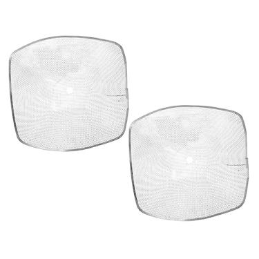 Imagem de SOLUSTRE 2 Peças Acessórios De Tela De Filtro Para Exaustor Suprimentos Filtros De Graxa De Papel Exaustor De Papel Filtro Quadrado Filtro De Metal - Papel De Filtro De Ferro De Alumínio