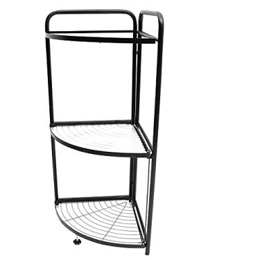 Imagem de 1 Unidade Prateleira Triangular Suporte De Armazenamento Prateleira De Cozinha Prateleira Dobrável Cremalheira Do Triângulo Suporte De Tempero Doméstico Aço Carbono Quadro