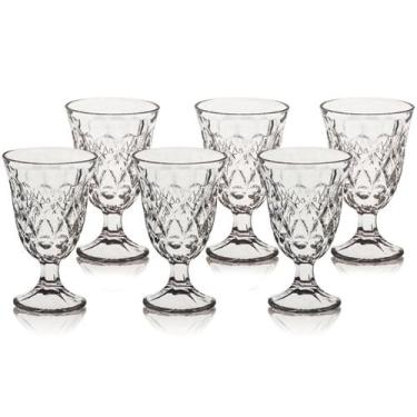 Imagem de Conjunto Com 6 Taças De Vidro Para Água Vinho Sorvete 226 Ml - Winey