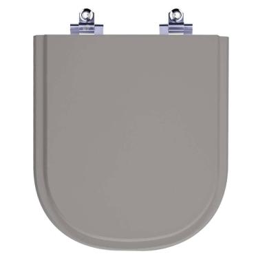 Imagem de Assento Sanitário Laqueado Soft Close Vogue Plus Cinza Vip (cinza Escuro) Para Vaso Deca