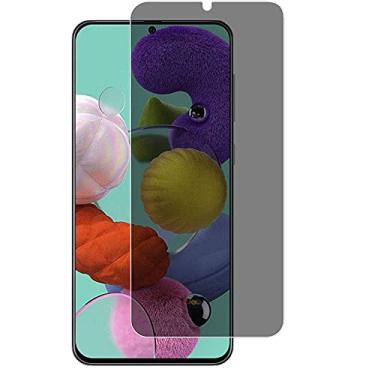Imagem de 3 peças de vidro temperado de privacidade, para Samsung Galaxy A51 A71 A50 A80 Anti Spy Peep Protetor de tela para Samsung Galaxy A8