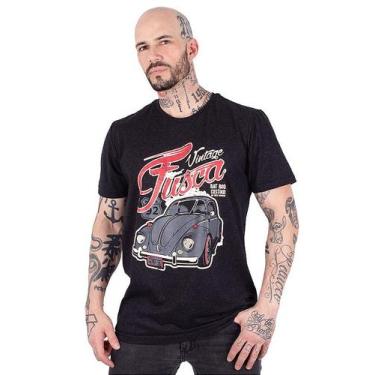 Imagem de Camiseta Fusca Rat Preto Jaguar. - Art Rock