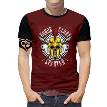 Imagem de Camiseta Caveira Plus Size Rock Moto Masculina Blusa Sparta - Alemark