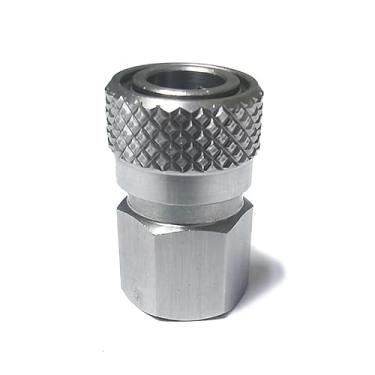 Imagem de Aopkeo Adaptador de desconexão rápida fêmea de aço inoxidável de 8 mm 1/8NPT, M10*1, 1/8BSPP para máquina de soda de mergulho HPA Paintball Airsoft PCP (1/8BSPP)