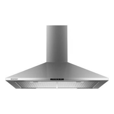 Imagem de Coifa De Parede Piramidal 2 Funções 60cm Inox 127v Brastemp