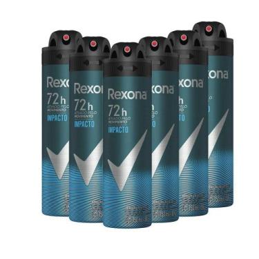 Imagem de Kit 6 Desodorantes Rexona Men Motionsense Antitranspirante Aerossol Im