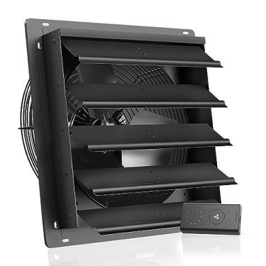 Imagem de AC Infinity AIRLIFT S20, exaustor de obturador 50,8 cm com controlador de 10 velocidades, motor EC - ventilação e resfriamento de montagem na parede para galpões, sótãos, oficinas e estufas