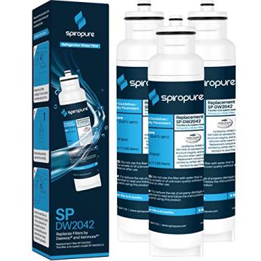 Imagem de SpiroPure Filtro de água de geladeira com certificação NSF SP-DW2042 para DW2042FR, 9130, 46-9130, DW2042F-09, Aqua Crystal, DW2042FR09 (pacote com 3)
