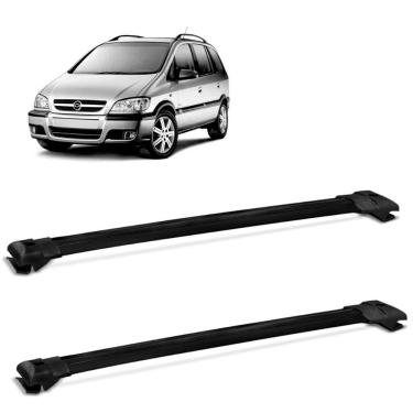 Imagem de Rack Teto Travessa Larga Zafira 2001 a 2012 Aluminio Preto