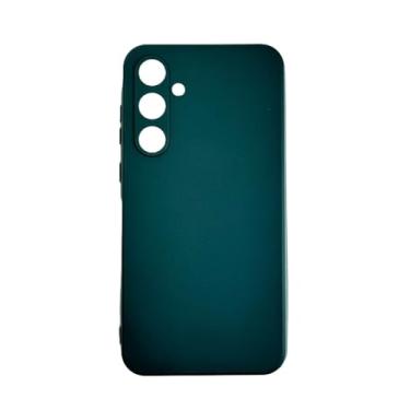 Imagem de Capinha Compativel com Samsung Galaxy A35 Silicone Macia Veludo Forro Interno Verde Militar