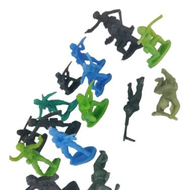 Imagem de 100 Soldadinhos De Plastico Miniatura Bonecos Soldados Guerra Militar Coleção Exercito