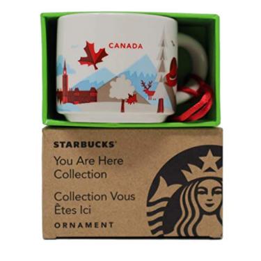 Imagem de Starbucks Caneca de ornamento de cerâmica Demitasse da série You Are Here Canadá, 59 ml