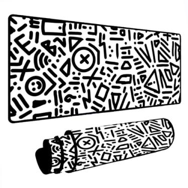 Imagem de Novo Mouse Pad Gamer Deskpad Speed Extra Grande Borda Costurada Profissional Varios Tamanhos - Rabsico (80x40)