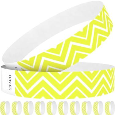 Imagem de WM infinite Pulseiras de papel neon Wave para eventos, pulseiras de papel de 100 unidades para entrada de eventos, festivais, festas, clubes, 300, Papel sintético plástico
