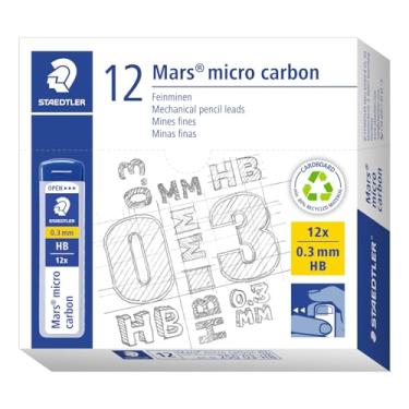 Imagem de STAEDTLER | Recargas de lapiseira Mars Micro Carbono | Tubo de 12 | Grafite Ponta HB de 0,3 mm | 250 03-HB
