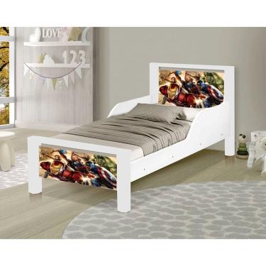 Imagem de Mini Cama Infantil Adesivada Heróis