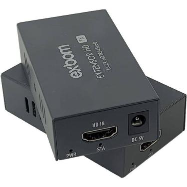 Imagem de Extensor hdmi 60metros 3d cat5/cat6 via cabo rede rj45 1080p